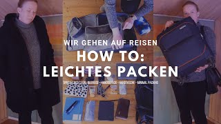 HOW TO Packen für eine Auslandsreise  Handgepäck  Capsule Wardrobe  Flixbus Reise [upl. by Gizela]