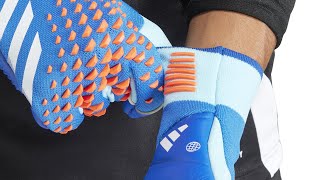 Adidas Predator GL Pro 2023 Blue goalkeeperglovereview goalkeeper [upl. by Nnagem]