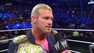 Dolph Zigggler returns to SmackDown as the new World Heavyweight Champion SmackDown April 12 2013 [upl. by Meil]