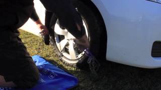 How to fit Snow Chains  Easy Fit [upl. by Weisburgh587]