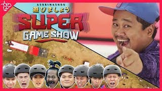 Asobimashou Super Game Show Ep 1 Suupaa Obstacle Course Team YouTube vs Team Tanods [upl. by Jahdal167]