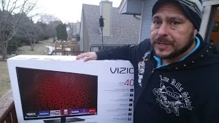 VIZIO Smart TV 1080P ESeries 40Inch Unboxing [upl. by Eceinahs508]