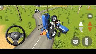 Tractor wala game and cartoon video with multiple tractor 🚜‼️⚡ [upl. by Karlow]