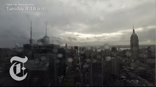 Hurricane Sandy  Timelapse of the Storm from The New York Times Building  The New York Times [upl. by Wakerly]