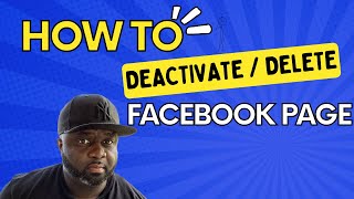 How To Deactivate or Delete Facebook Page in 2024 [upl. by Nayr]