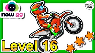 Moto X3M Level 16 3 Stars nowgg [upl. by Htesil]