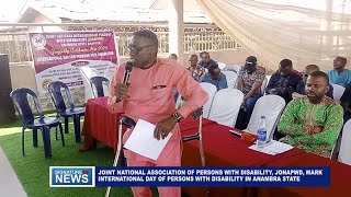 JONAPWD MARK INTERNATIONAL DAY OF PERSONS WITH DISABILITY IN ANAMBRA STATE  SIGNATURE TV [upl. by Blader74]