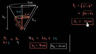 Kesik Koninin Yüzey Alanı Matematik Temel Geometri [upl. by Ade908]