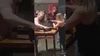 Gunnar Middlebrook vs Bethany Ritchie armwrestling [upl. by Thorin]