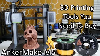 AnkerMake M5 For Beginners 9 3D Printing Tools YOU Need [upl. by Natloz]