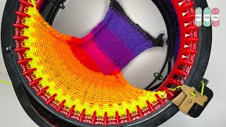 How to Knit a Flat Panel Works for Sentro amp Addi  Circular Knitting Machine Tutorial [upl. by Maritsa869]