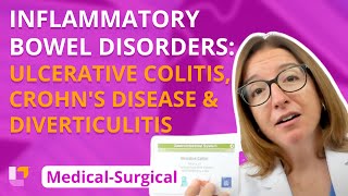 Ulcerative Colitis Crohns Disease amp Diverticulitis  MedicalSurgical GI  LevelUpRN [upl. by Nylodam104]