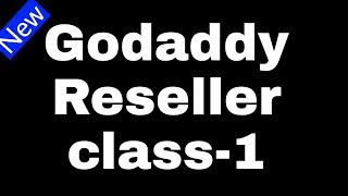 Godaddy reseller setup  Create a web hosting company Class1 [upl. by Svensen]