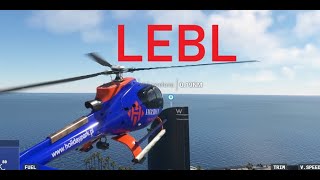 Flight with Eurocopter EC130 from Barcelona to the W Hotel [upl. by Sset]