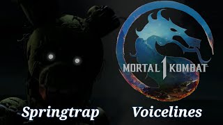 Springtrap In Mortal Kombat 1  All Intros Voicelines [upl. by Noiramed903]