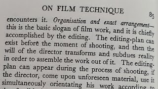 Organisation and exact arrangement— V I Pudovkin [upl. by Steddman]