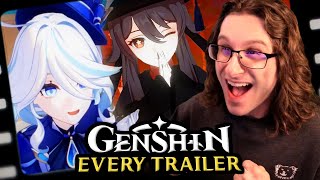 Day 1 Player Reacts to EVERY Genshin Impact Character Trailer [upl. by Gnil]