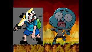 No Breathing but Corrupted Finn and Gumball sing it [upl. by Swec]