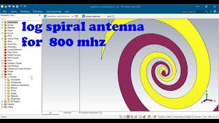 Circular Polarized LHCP RHCP Telemetry spiral Parabolic Antennas cst studio suite [upl. by Eimak]