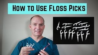 How to use Floss Picks Reach Access Flosser and Disposable floss pick [upl. by Suiradal]