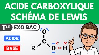 Schéma de LEWIS  ACIDE  BASE 🎯 Exercice BAC  Terminale spécialité  Chimie [upl. by Harifaz]