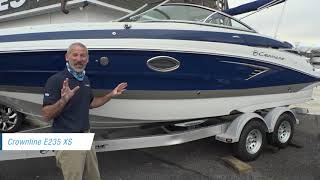 2021 Crownline E235 XS Bowrider Boat Review Full Walkthrough Video [upl. by Corsiglia]