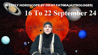 Rifat Fatima Live Stream 16 To 22 Sept weekly horoscope astrologer BIRTH STONEistikhraP2 [upl. by Niwri]