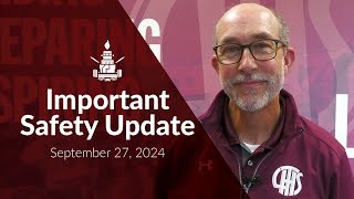 LTHS  Important Safety Update  September 27 2024 [upl. by Preuss264]