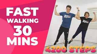 FAST WALKING in 30 MIN • 4200 Steps • Walking Workout 116 • Keoni Tamayo [upl. by Jeana]