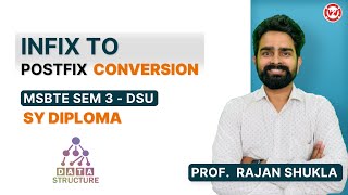 Infix to Postfix Conversion  MSBTE SEM 3  DSU  SY DIPLOMA [upl. by Niala]