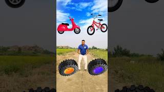 Cycle scooty toto car funny video shortsfeed youtubeshorts trending [upl. by Simetra495]