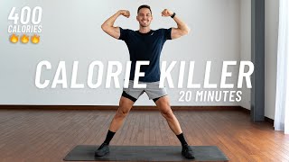 20 MIN CALORIE KILLER HIIT WORKOUT  Full body Cardio No Equipment No Repeat [upl. by Ailec787]