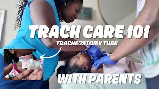 HOW TO DO TRACH CARE TRACHEOSTOMY TUBE MEDICAL NEEDS PFEIFFER SYNDROME [upl. by Abdulla]