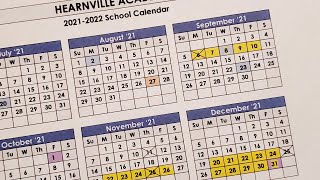 Homeschool Tutorial  Our Yearly School Calendar  20212022  Hearnville Academy [upl. by Aimat]