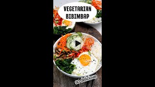 This delicious Korean bibimbap recipe is the perfect meatless meal in a bowl [upl. by Nobie]