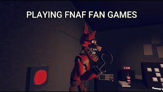 Playing Fnaf Fan games Rec Room [upl. by Wilt]