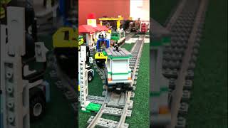 Lego Train 60198 Green and White Freight Train legotrains legotrain60198 legos [upl. by Kenny314]