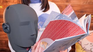 ASMR Paper Sounds of Flipping Books📖 Whispering  ASMR Request Raffle [upl. by Anyd]