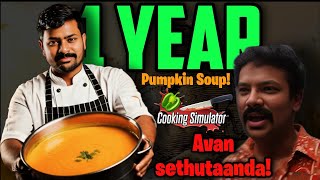 Tamil Gaming bros 1 year Soup 🍲🤔  Cooking Simulator  Tamil Gaming Highlights [upl. by Wauters369]