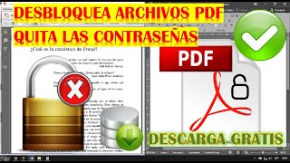 ✅DESBLOQUEA documentos de PDF que no te permiten copiar su información con PDF Password Remover v30 [upl. by Leirrad732]