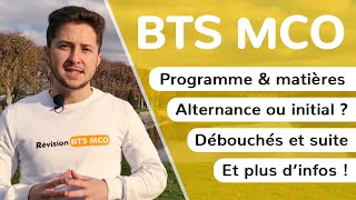 BTS MCO  Programme  Matières  Épreuves  Débouchés  Métiers Tout ce quil faut savoir [upl. by Enyawed]