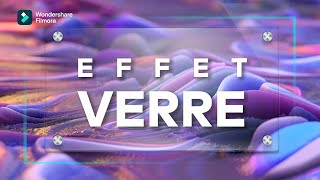 EFFET de texte en VERRE  TUTO Filmora [upl. by Edivad]