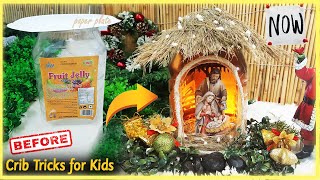 How to Make Christmas Crib DIYMaking small Nativity SceneSmall Christmas pulkooduChristmas Kudil [upl. by Anneliese]