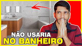 5 REVESTIMENTOS QUE AMO OU DETESTO EM BANHEIRO [upl. by Ayatnahs]