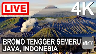 🔴 Live Now 247 Bromo Tengger Semeru National Park Java Indonesia in 4K Ultra HD [upl. by Herrod]