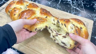 Ultra moelleuse et filante👩🏻‍🍳Cette brioche tressée au chocolat est INRATABLE  🍞 [upl. by Yralih813]