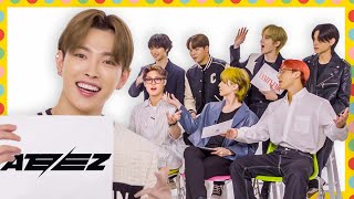 ATEEZ Tests How Well They Know Each Other  Vanity Fair [upl. by Revorg577]