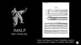 Canon and Gigue in D major Pachelbel with Music Score [upl. by Jempty]