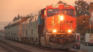 RARE BNSF GEVO leading Amtraks Southwest Chief  OTHERS  July 2nd 2014 [upl. by Rednaxela533]