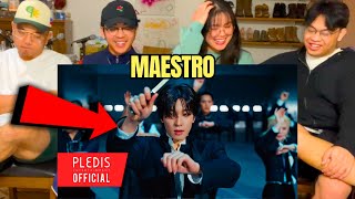 FIRST TIME REACTING TO SEVENTEEN 세븐틴 MAESTRO Official MV AMERICAN REACTION [upl. by Robinet]